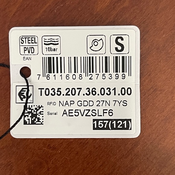 Tissot Couturier Automatic Silver Dial Ladies Watch T0352073603100 Brand New - Picture 2 of 4